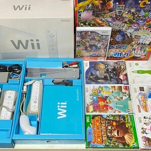 Wii本体ドリームテーマパーク専用マット付きモンハンパワプロドンキーWiiパーティソフトのセット1739ー07ー1