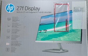 【未開封】HP 27f ブラック 27インチ フルHD ディスプレイ スピーカー非搭載 VESA非対応 IPSパネル / 2XN62AA#ABJ