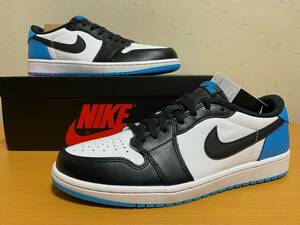 新品 未試着 NIKE AIR JORDAN 1 RETRO LOW OG ダークパウダーブルー×ブラック 28.5センチ CZ0790-104 エアジョーダン1