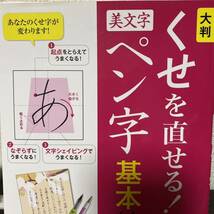 大判くせを直せる！美文字ペン字基本練習帳 中山佳子／編著_画像1