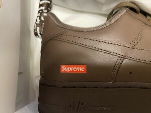 【正規品】【未使用品】Supremeシュプリーム×ナイキエアフォース1 バロックブラウン　28cm