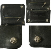 クロムハーツ CHROME HEARTS 2ジップ ウォレット クロスボールボタン レザー 財布 2ZIP WALLET CROSS BALL CRS BLL 原本付属_画像5