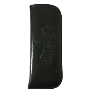  Chrome Hearts CHROME HEARTS I wear case pen case PAN CASE case Cross patch leather glasses case 