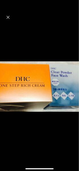 DHC one step Rich Cream と　clear powder Face Wash