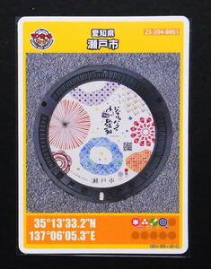  manhole card Chiba prefecture Matsudo city B F246