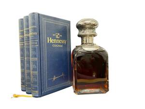 1007-1263 ☆ 未開栓 ☆ Hennessy COGNAC ヘネシー ライブラリー ブック シルバートップ 700ml 40% コニャック 古酒 