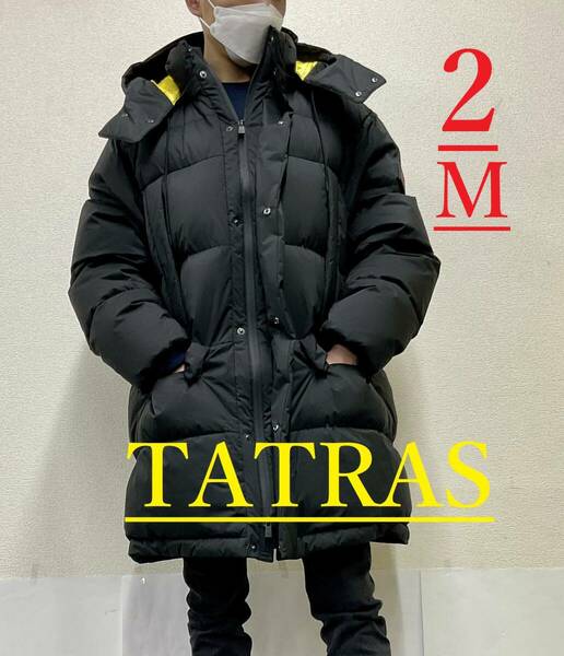 タトラス　ダウン コート 1222　サイズ02(M)　KONTO　ブラック　新品 タグ付　TATRAS　MTLA22A4165-D　ハンガー付き