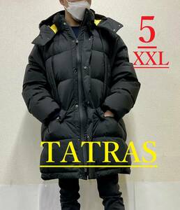 タトラス　ダウン コート 1222　サイズ05(XXL)　KONTO　ブラック　新品 タグ付　TATRAS　MTLA22A4165-D　ハンガー付き