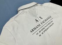 AX　ポロシャツ 0121　Mサイズ　ホワイト　ロゴ　新品 タグ付　アルマーニ エクスチェンジ　ギフトにも　3KZFFC ZJ81Z 1100_画像7