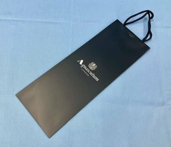 ネクタイ　ショッパー　ブランド手提げ袋　１枚　AQUASCUTUM