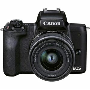 Canon キヤノン ミラーレス一眼カメラ EOS Kiss M2 EF-M15-45 IS STM レンズキット ブラック 
