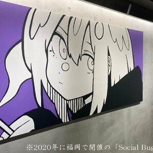 【YB】シゲマツ/NANTOKA『 Untitled 』巨大キャンバス作品 原画S40号×2点 2020年個展「Social Bug」サイン★KYNEbacksideworksSHIGEMATSUの画像3