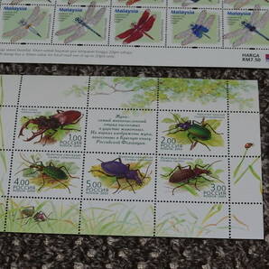 （75）世界各国の昆虫切手シート9種セット未使用美品の画像8
