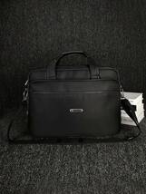メンズ バッグ ビジネスバッグ ビジネスバッグ スーツケース 男性用 クラシックデザイン 黒色 レーベル デコレーション 16.5_画像6