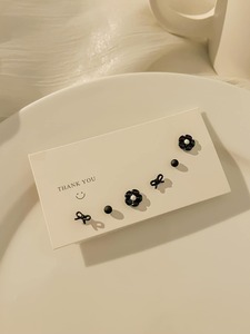 レディース ジュエリー ピアス セット 6個/セット 花 & 蝶々結び スタッドピアス