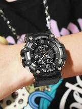 腕時計 メンズ デジタル メンズ腕時計 スポーツ アウトドア 多機能 耐水性 超軽量_画像4