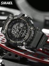 腕時計 メンズ デジタル メンズ腕時計 スポーツ アウトドア 多機能 耐水性 超軽量_画像1