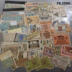 FK-2096◆紙幣コレクター放出品　　ヨーロッパ・ドイツ・オーストリア　ノートゲルト紙幣/地方札まとめ売り（検）ペニヒ・マルク・ケラー