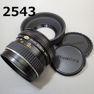 FK-2543◆MAMIYA-SEKOR C 1:2.8 F=80㎜　絞り羽根OK 付属あり 20240328