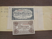 FK-2168◆紙幣コレクター放出品ヨーロッパ・ドイツ・オーストリア　ノートゲルト紙幣/地方札まとめ（検）ペニヒ・マルクレア紙幣/緊急紙幣_画像9