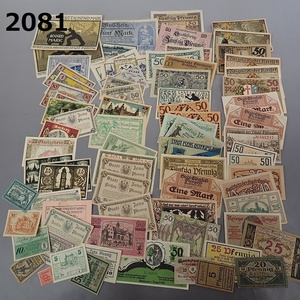 FK-2081　紙幣コレクター放出品　ヨーロッパ・ドイツ・オーストラリア・ノートゲルト紙幣/地方札まとめ売り（検）ペニヒ・マルク・ケラー