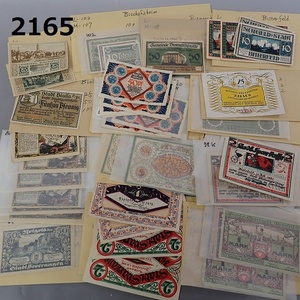 FK-2165紙幣コレクター放出品 ヨーロッパ・ドイツ・オーストリア ノートゲルト紙幣/地方札まとめ売（検）ペニヒ・マルク・レア/緊急紙幣