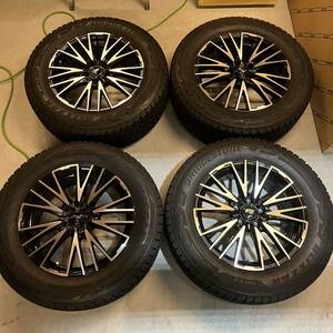 レクサス RX 20系 マルカサービス スタッドレスタイヤ 4本 BS BLIZZAK ブリザック DM-V3 235/65R18 18インチ 7J +38 114.3 5穴