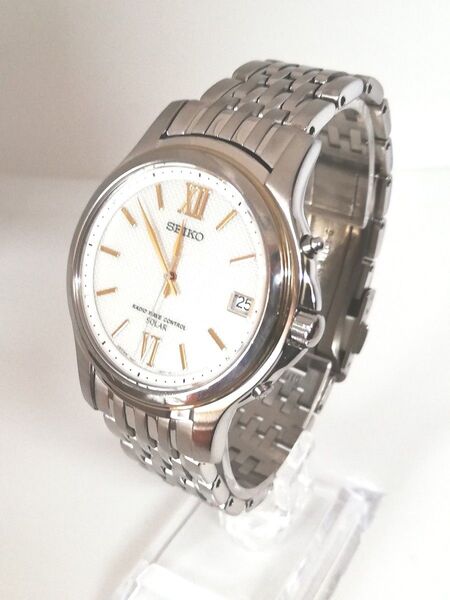 【電波ソーラー、美品】SEIKO セイコー ドルチェ チタン 7B22-0AR0