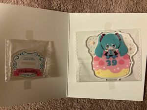 タイトーくじ 初音ミク 39(ミク)の日記念くじ2nd season D賞　クリアスタンド　ミク①