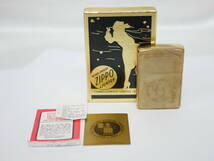 #1045 ZIPPO commemorative lighter 1932-1982 コメモラティブ ソリッドブラス 真鍮製 ライター_画像1