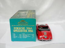 #1044-11 ASAHI COLLECTION アサヒコレクション 1/24 PORSCHE ポルシェ 356A SPEEDSTER スピードスター 1956 レッド 赤 ダイキャスト_画像4