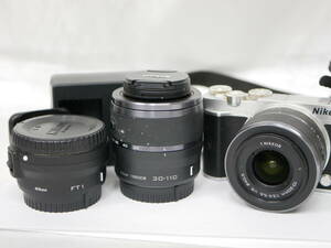 #2044 NIKON 1 J5 10-30mm 30-110mm FT1 ニコン ミラーレス一眼セット