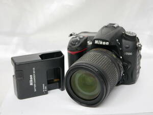 #2037 NIKON D7000 AF-s 18-105mm F3.5-5.6G ED VR DX ニコン デジタル一眼レフカメラレンズセット