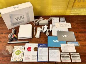 Nintendo Wii console 3controllers w/box tested 任天堂 Wii 本体1台 コントローラ3台 箱付き 動作確認済 D479