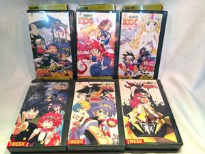 【VHS：レンタル落ち】　NG騎士ラムネ＆40　EX＆DX　OVA 全6巻セット　ビクビクトライアングル 愛の嵐大作戦　