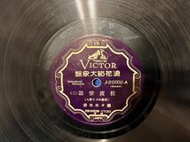 VICTOR 浪花節大衆盤/佐渡情話(二.四) 壽々木米若/SP盤レコードJ20002-B 現状品_画像6