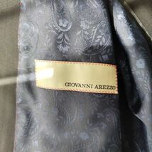 giovanni arezzo スーツ　セットアップ　テーラードジャケット　ネイビー　B5 ウール　背抜　センターベンド　ストライプ　ペイズリー　_画像3