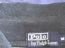 PoLo Ralph Lauren 長袖 ポロシャツ L 紺灰_画像5