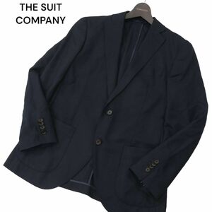 THE SUIT COMPANY スーツカンパニー 通年★ アンコン テーラード ジャケット Sz.165cm-6Drop　メンズ ネイビー ビジカジ　A4T02041_2#O