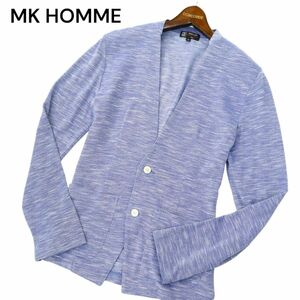  beautiful goods * MK HOMME Michel Klein Homme spring summer me Ran ji no color jacket cardigan Sz.46 men's navy A4T01917_2#M
