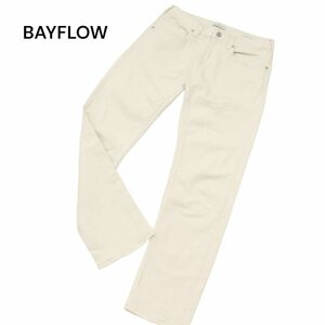 22SS★ BAYFLOW ベイフロー 通年 Skinny ストレッチ スキニー デニム パンツ ジーンズ Sz.4　メンズ 白　A4B01039_2#R