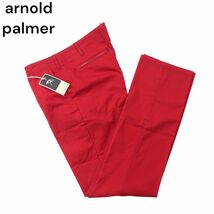 【新品 未使用】 arnold palmer アーノルドパーマー 通年 パラソル刺繍 ストレッチ スラックス パンツ Sz.2　メンズ　A4B01138_3#R_画像1