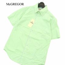 【新品 未使用】 McGREGOR マクレガー 春夏 半袖 ボタンダウン オックスフォード シャツ Sz.M　メンズ　A3T07992_7#A_画像1