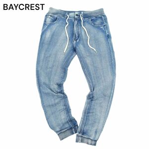 BAYCREST ベイクレスト USED加工★ ストレッチ ジョガー アンクル スウェット デニム パンツ ジーンズ Sz.M　メンズ　A4B01216_3#R