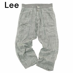 Lee リー 40500 シャンブレー★ ストレート ベイカー イージー デニム パンツ ジーンズ Sz.34　メンズ 日本製 大きいサイズ　A4B01200_3#R