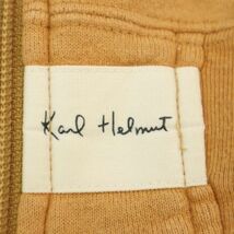 Karl Helmut カールヘルム 通年 ロゴ★ 星条旗 兵隊 ジップ スウェット フーディー パーカー Sz.F　メンズ　A4T02364_3#I_画像5