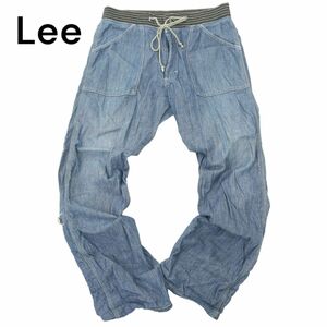 Lee リー 40500 通年 ストレート デニム シャンブレー★ ベイカー イージー パンツ ジーンズ Sz.32　メンズ 日本製　A4B01236_3#R