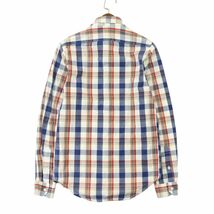 A.P.C. MADRAS アーペーセー マドラス 通年 インド綿★ 長袖 チェック シャツ Sz.XS　メンズ　A4T02456_3#C_画像4