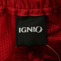 【新品 未使用】 IGNIO GOLF イグニオ ゴルフ 通年 撥水★ 収納袋付き 裏地メッシュ ジャージ パンツ Sz.M　メンズ 赤　A4B01344_3#R_画像10