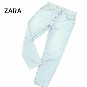 ZARA ザラ マン 現行タグ★ USED加工 ストレッチ スキニー デニム パンツ ジーンズ Sz.34　メンズ 大きいサイズ　A4B01330_3#R